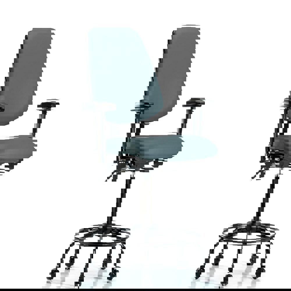 Task Chair: Vinyl, Colonial Blue