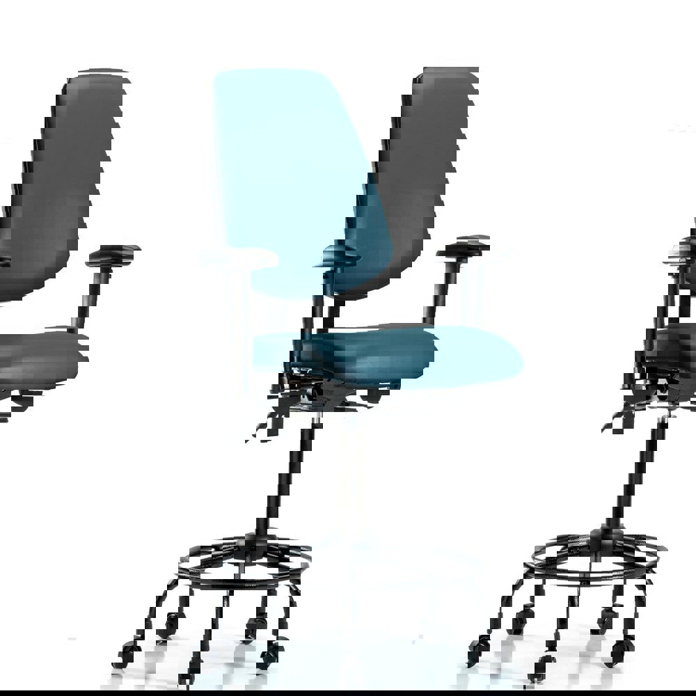 Task Chair: Vinyl, Marine Blue