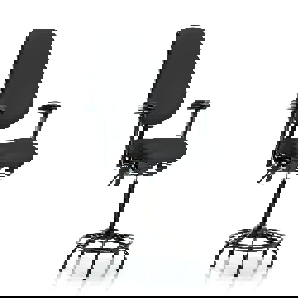 Task Chair: Vinyl, Black