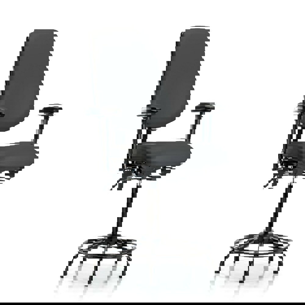 Task Chair: Vinyl, Charcoal