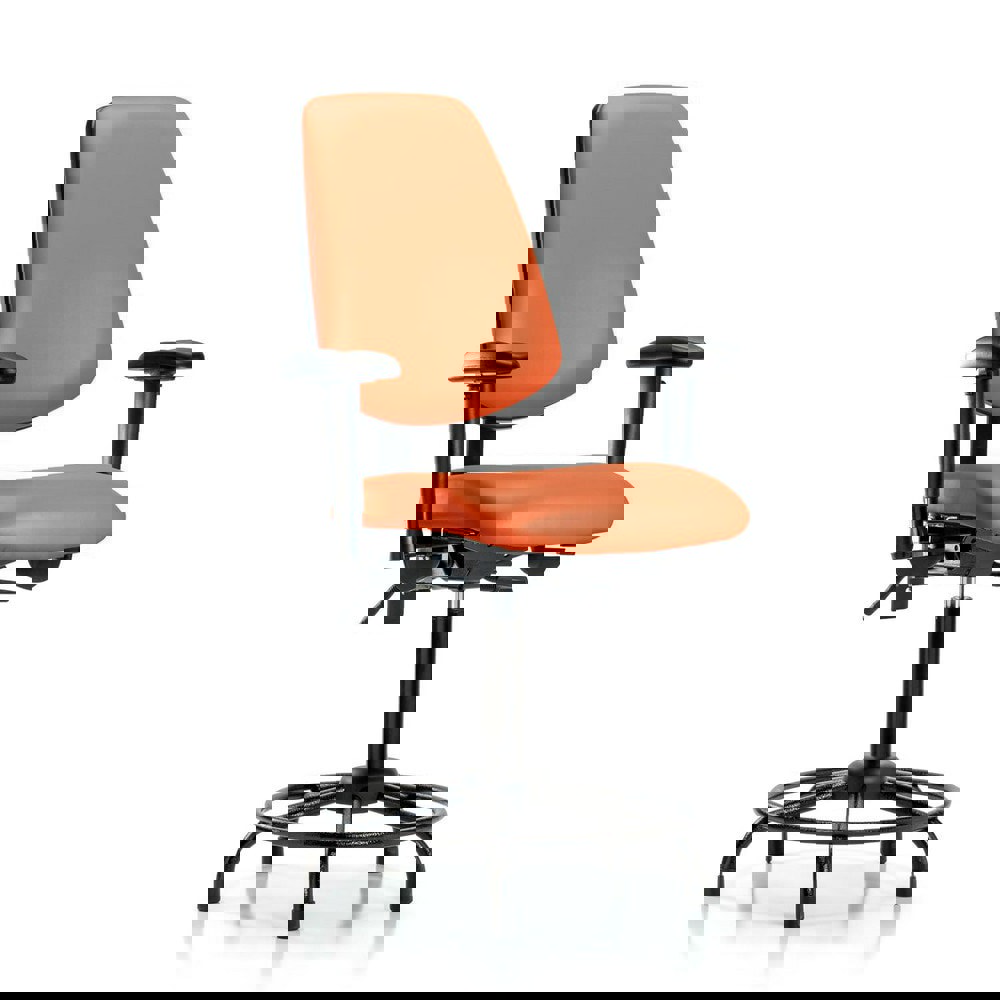 Task Chair: Vinyl, Orange Kist