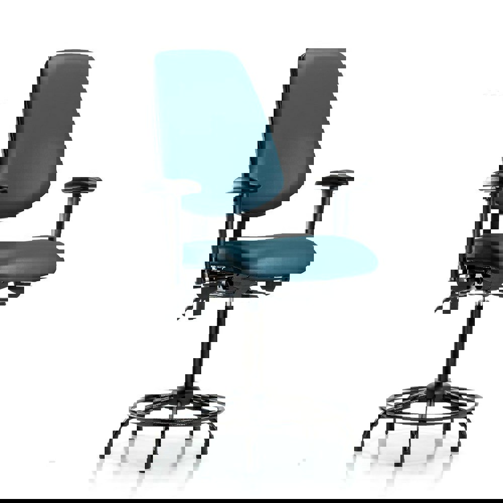 Task Chair: Vinyl, Marine Blue