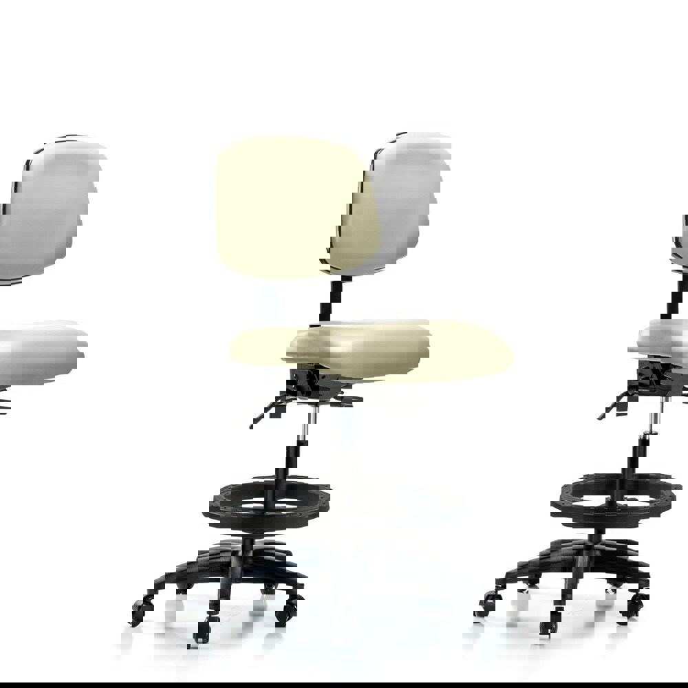 Task Chair: Vinyl, Adobe White