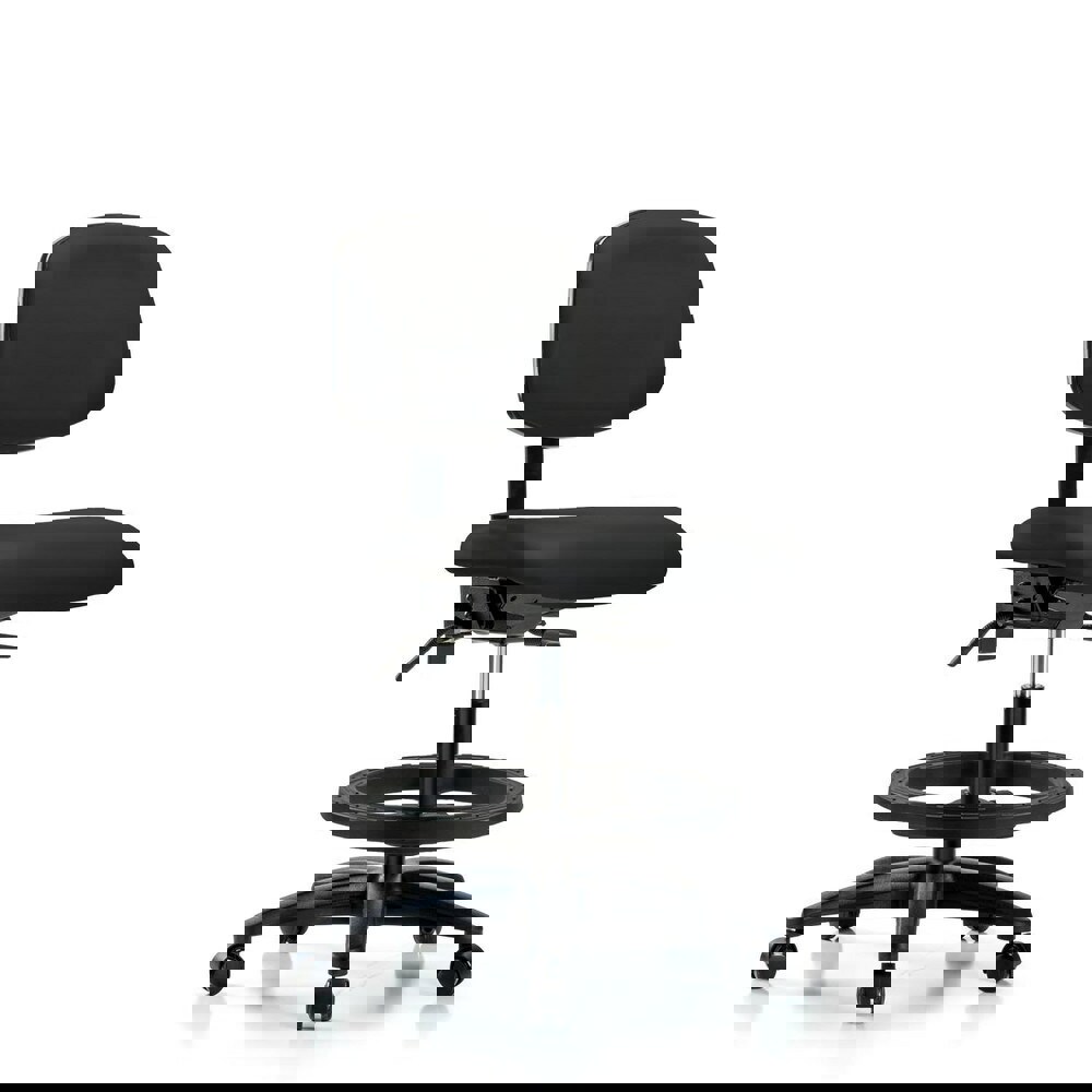 Task Chair: Vinyl, Black