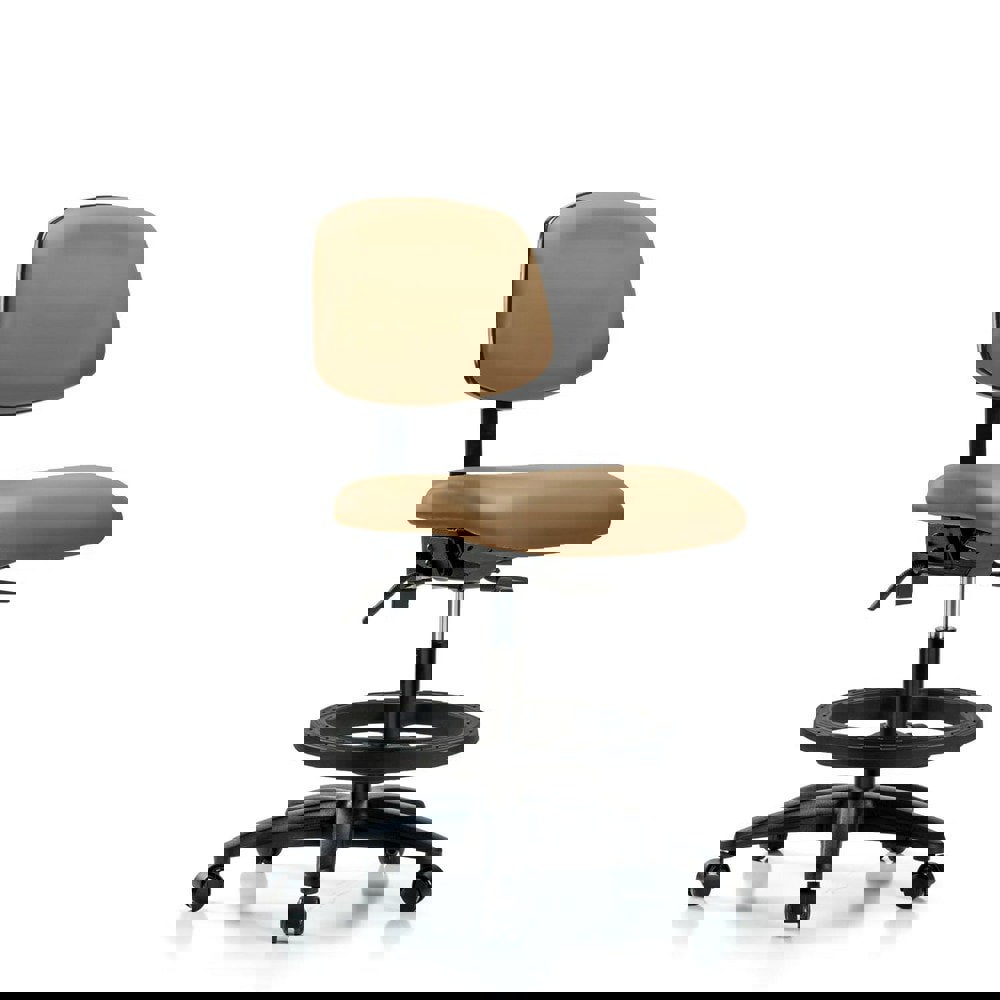 Task Chair: Vinyl, Taupe