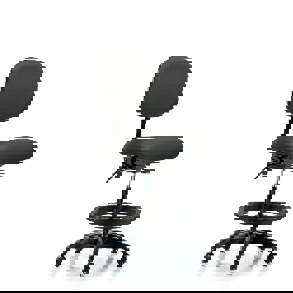 Task Chair: Vinyl, Charcoal