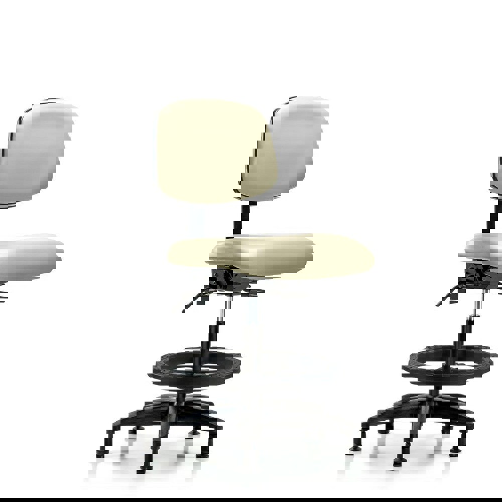 Task Chair: Vinyl, Adobe White