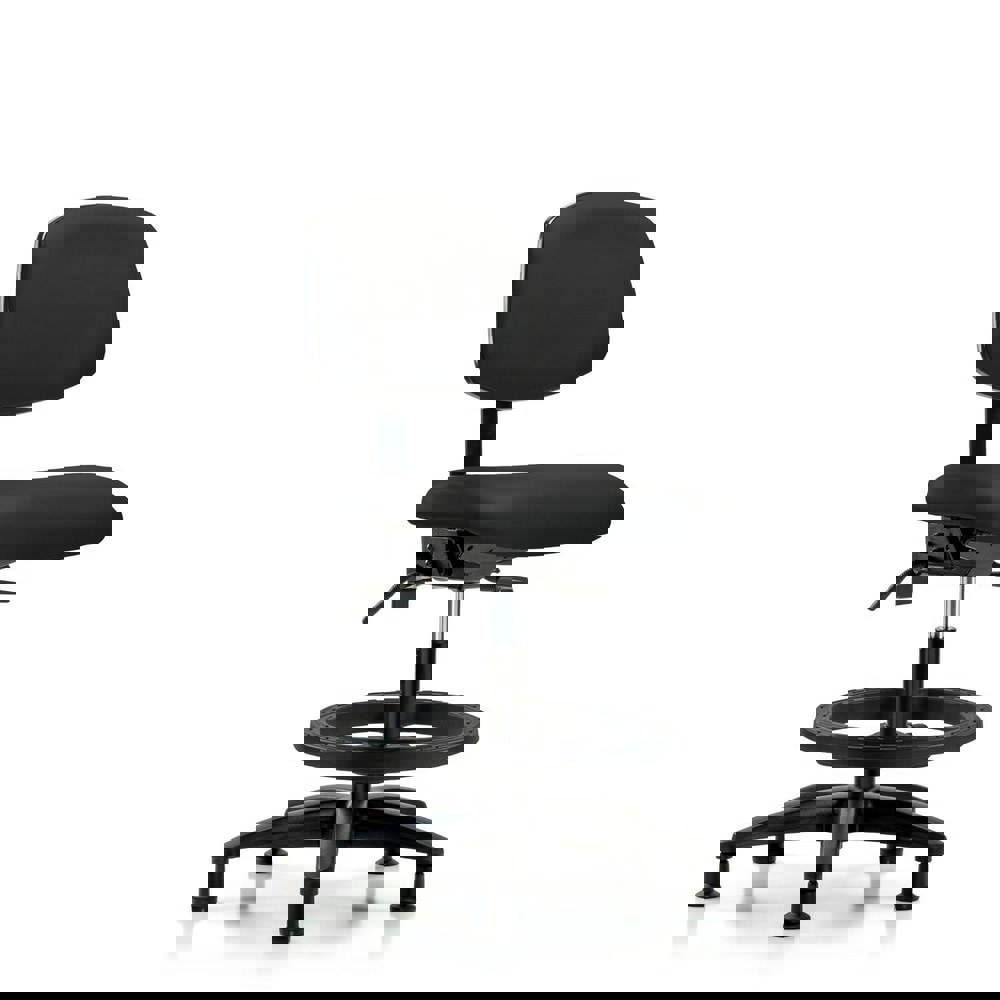 Task Chair: Vinyl, Black