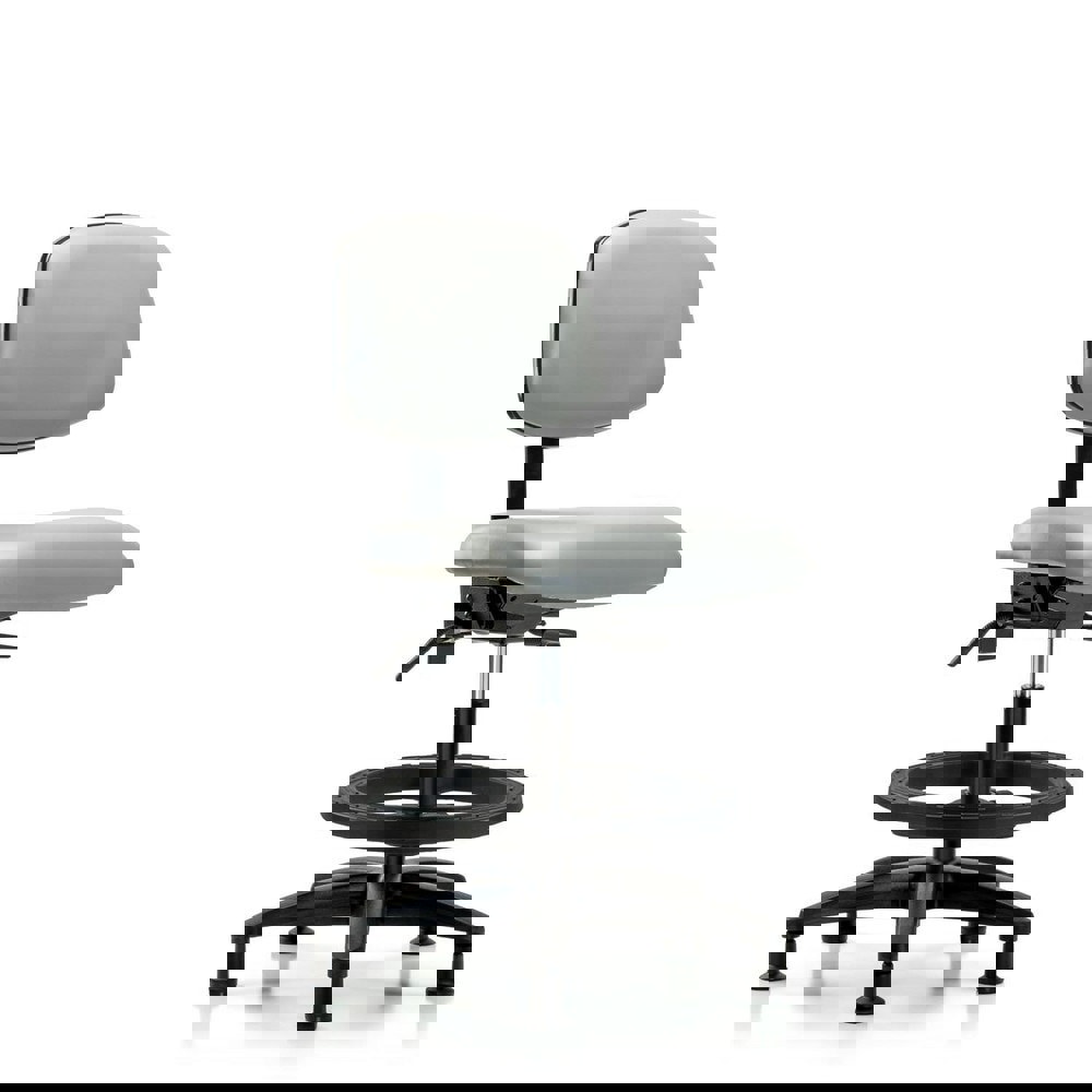 Task Chair: Vinyl, Dove