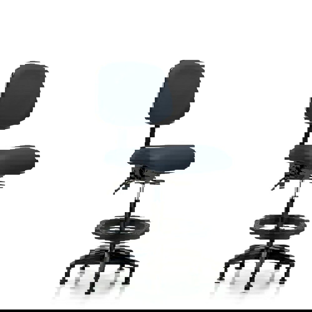 Task Chair: Vinyl, Imperial Blue