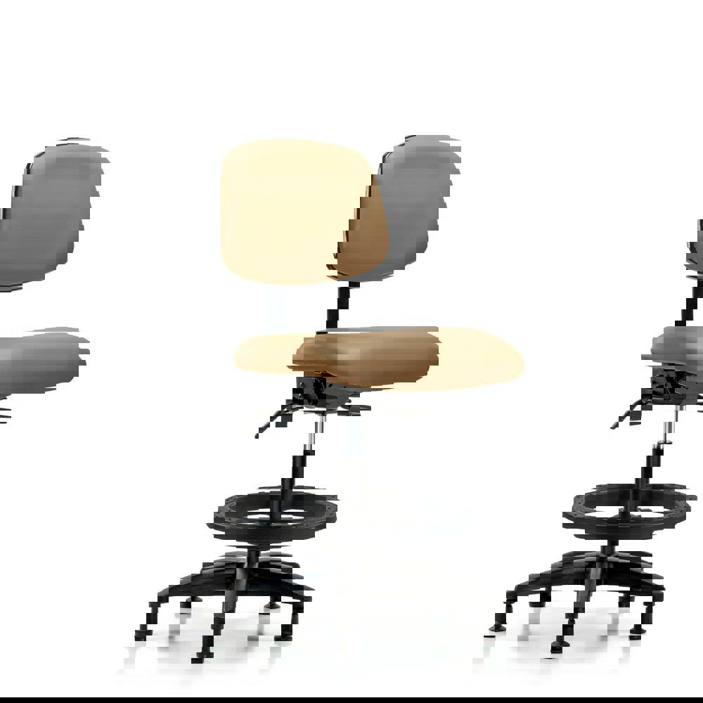 Task Chair: Vinyl, Taupe