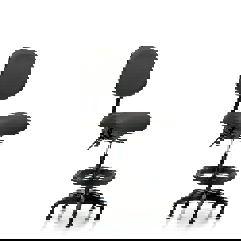 Task Chair: Vinyl, Charcoal