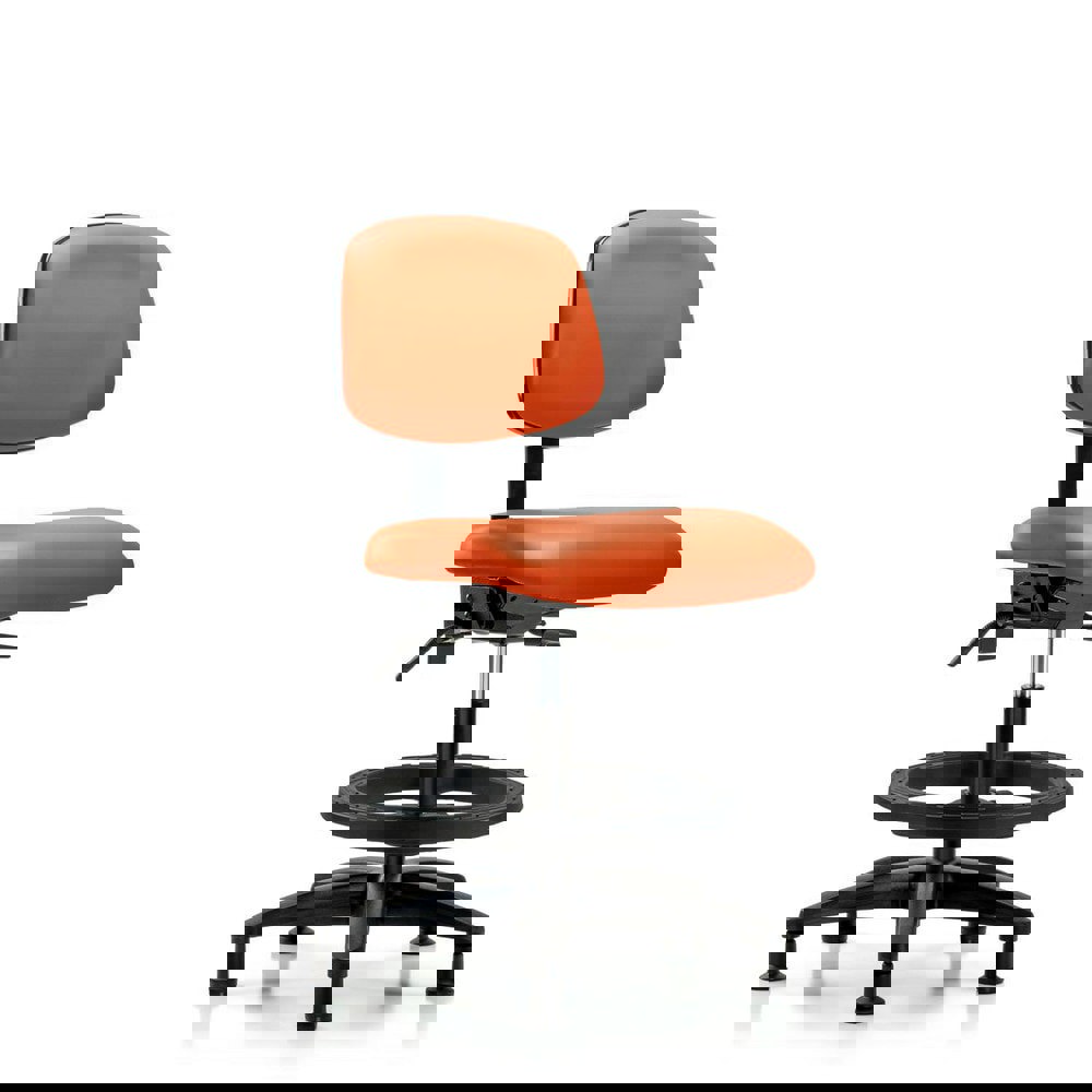 Task Chair: Vinyl, Orange Kist