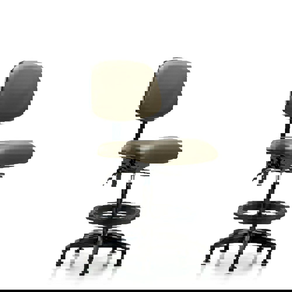 Task Chair: Vinyl, Taupe