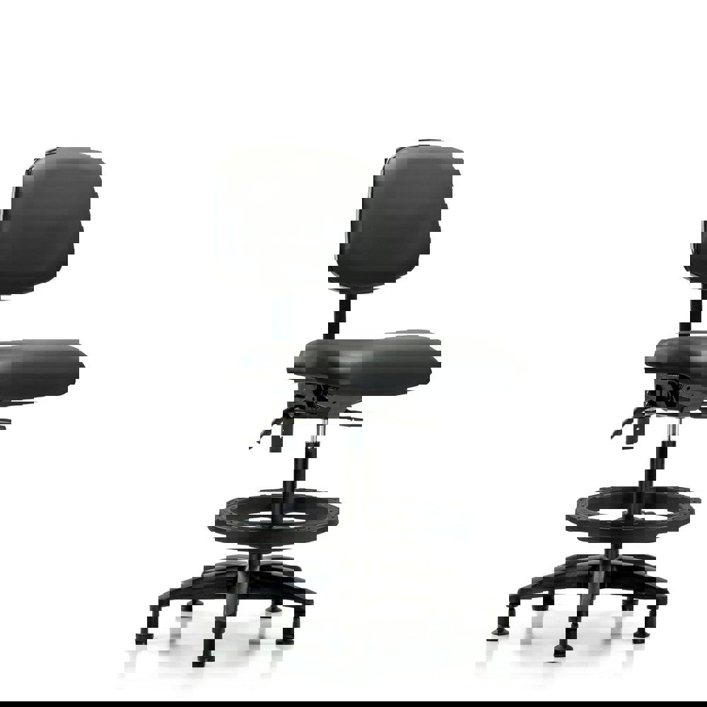 Task Chair: Vinyl, Carbon