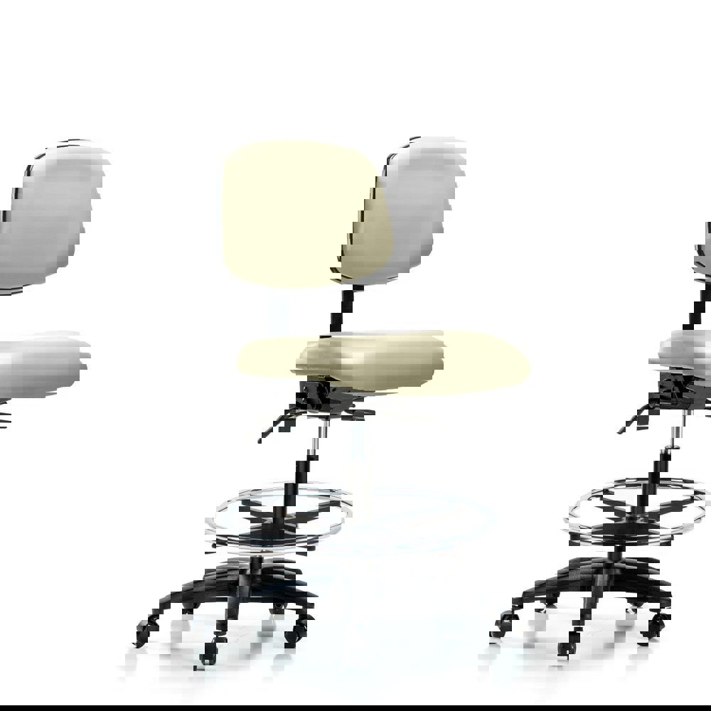 Task Chair: Vinyl, Adobe White