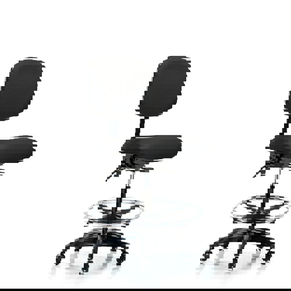 Task Chair: Vinyl, Black