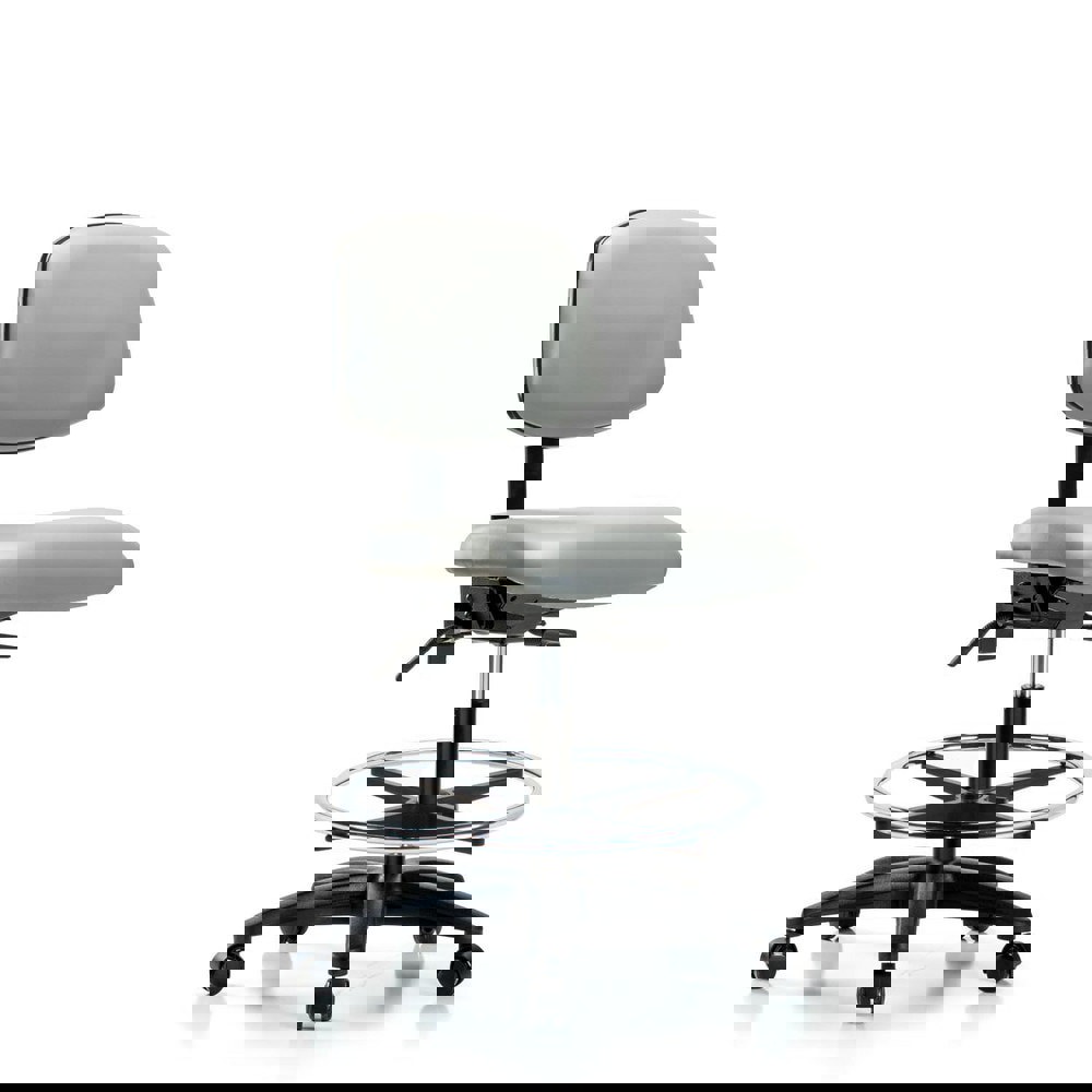 Task Chair: Vinyl, Dove