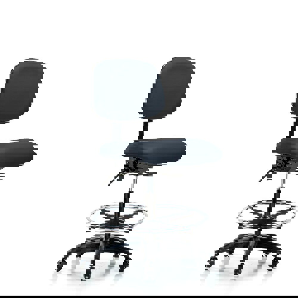 Task Chair: Vinyl, Imperial Blue