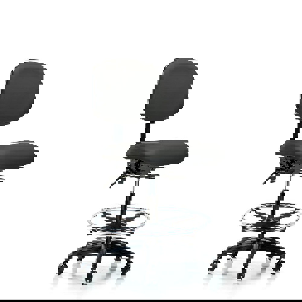 Task Chair: Vinyl, Charcoal