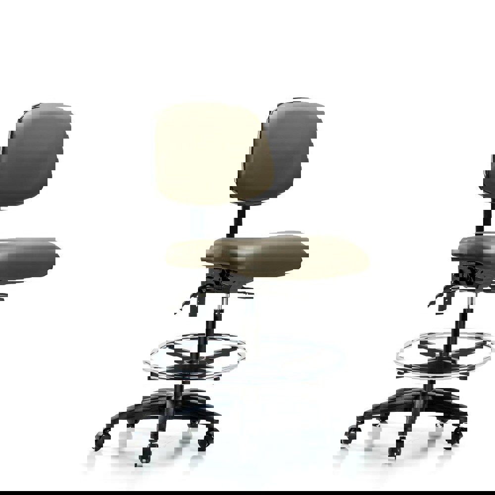 Task Chair: Vinyl, Taupe