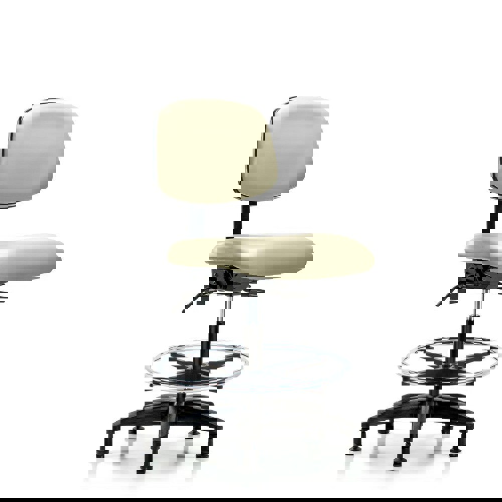 Task Chair: Vinyl, Adobe White