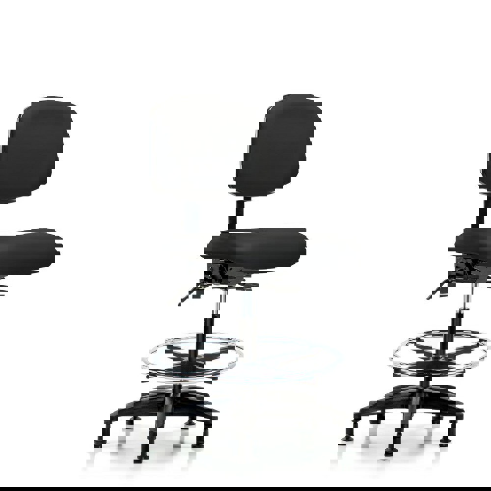 Task Chair: Vinyl, Black