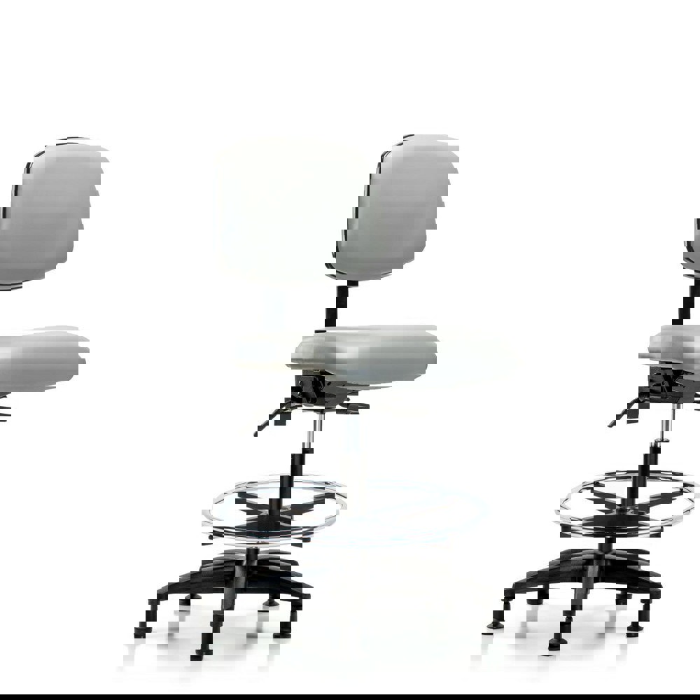 Task Chair: Vinyl, Dove