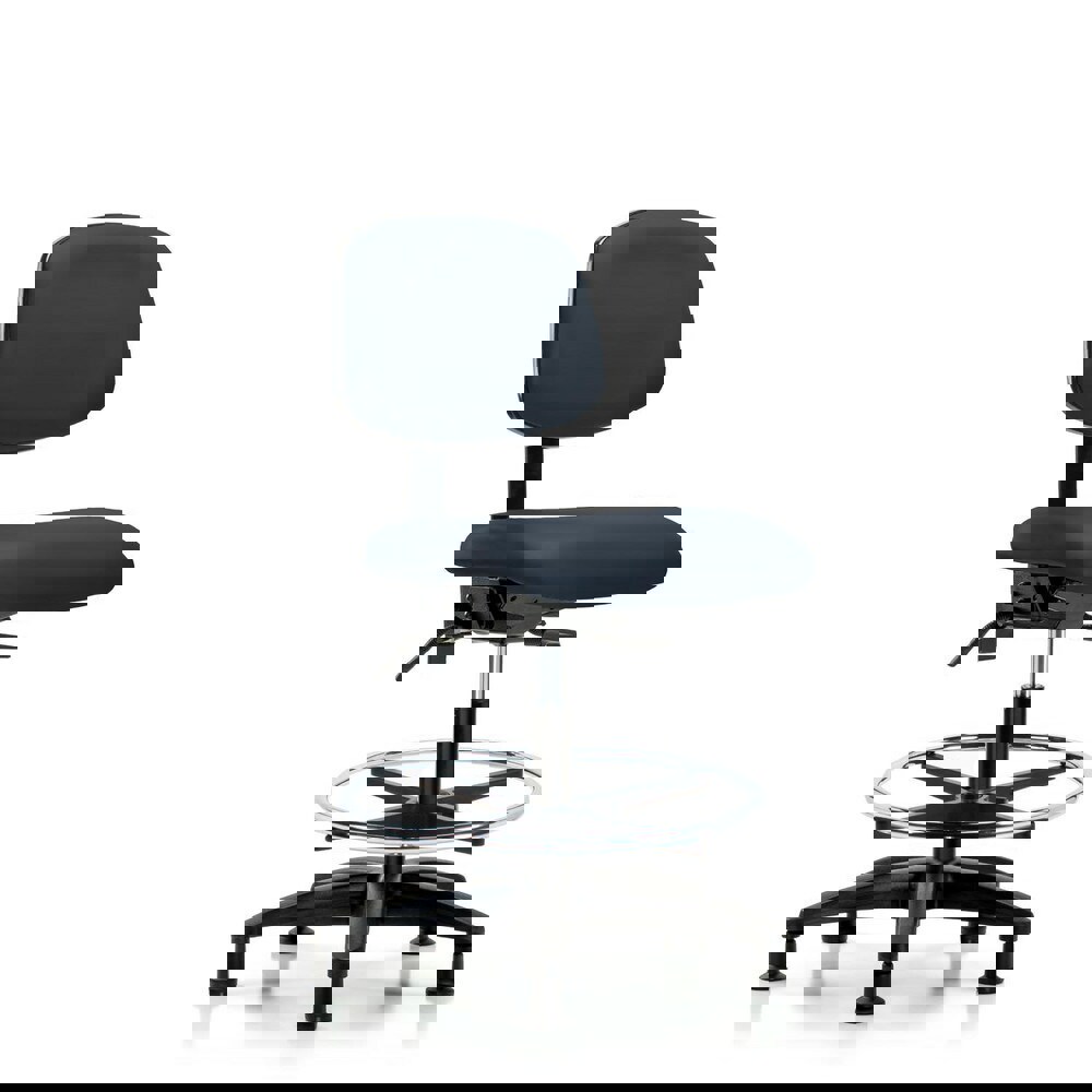 Task Chair: Vinyl, Imperial Blue