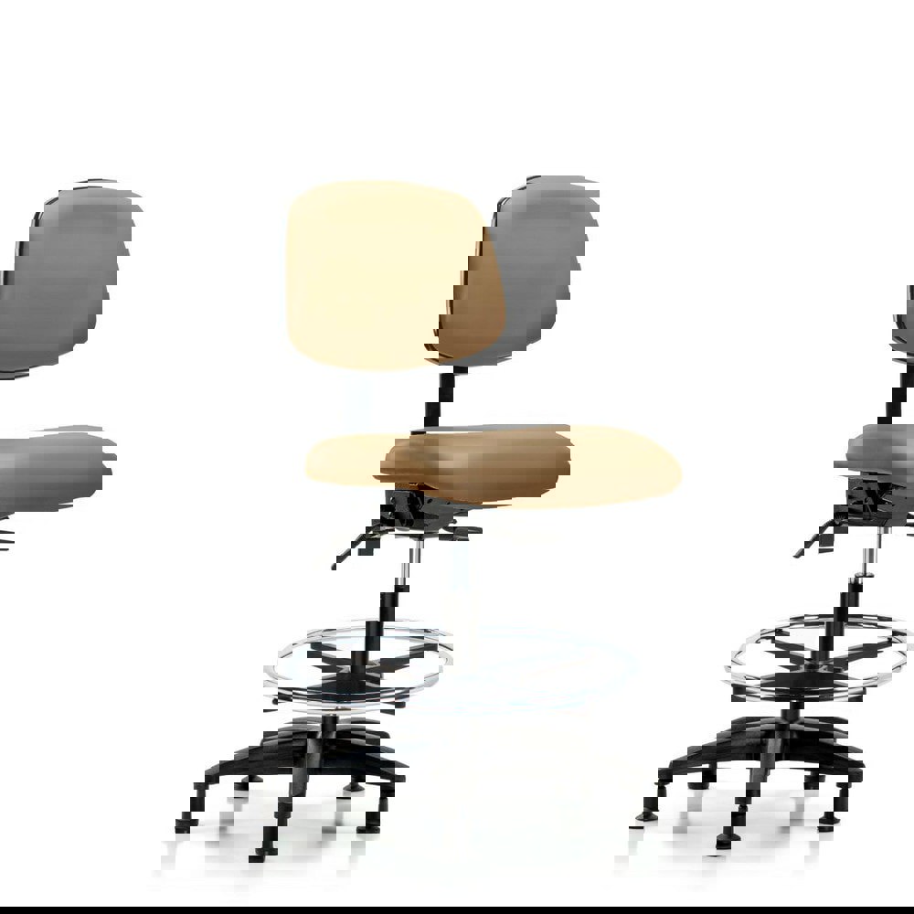 Task Chair: Vinyl, Taupe