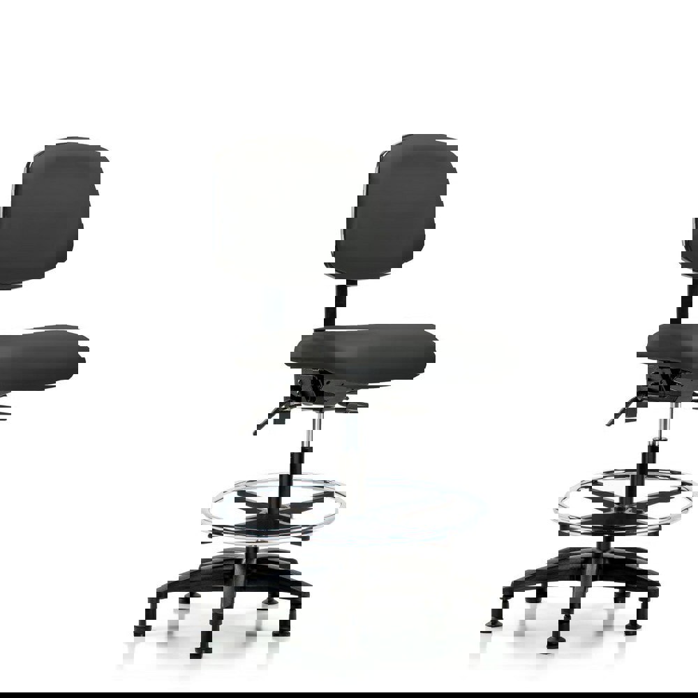 Task Chair: Vinyl, Charcoal