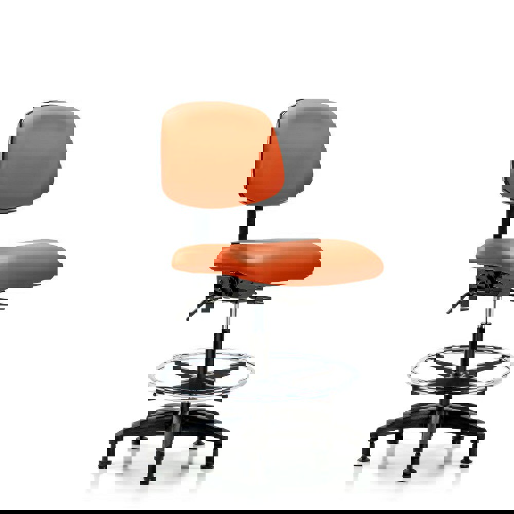 Task Chair: Vinyl, Orange Kist