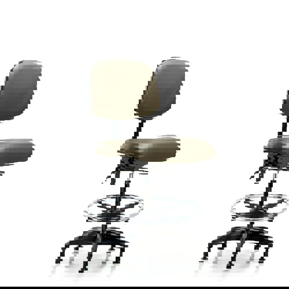 Task Chair: Vinyl, Taupe