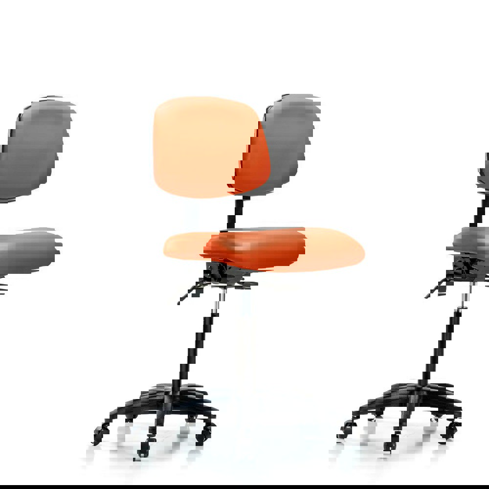 Task Chair: Vinyl, Orange Kist