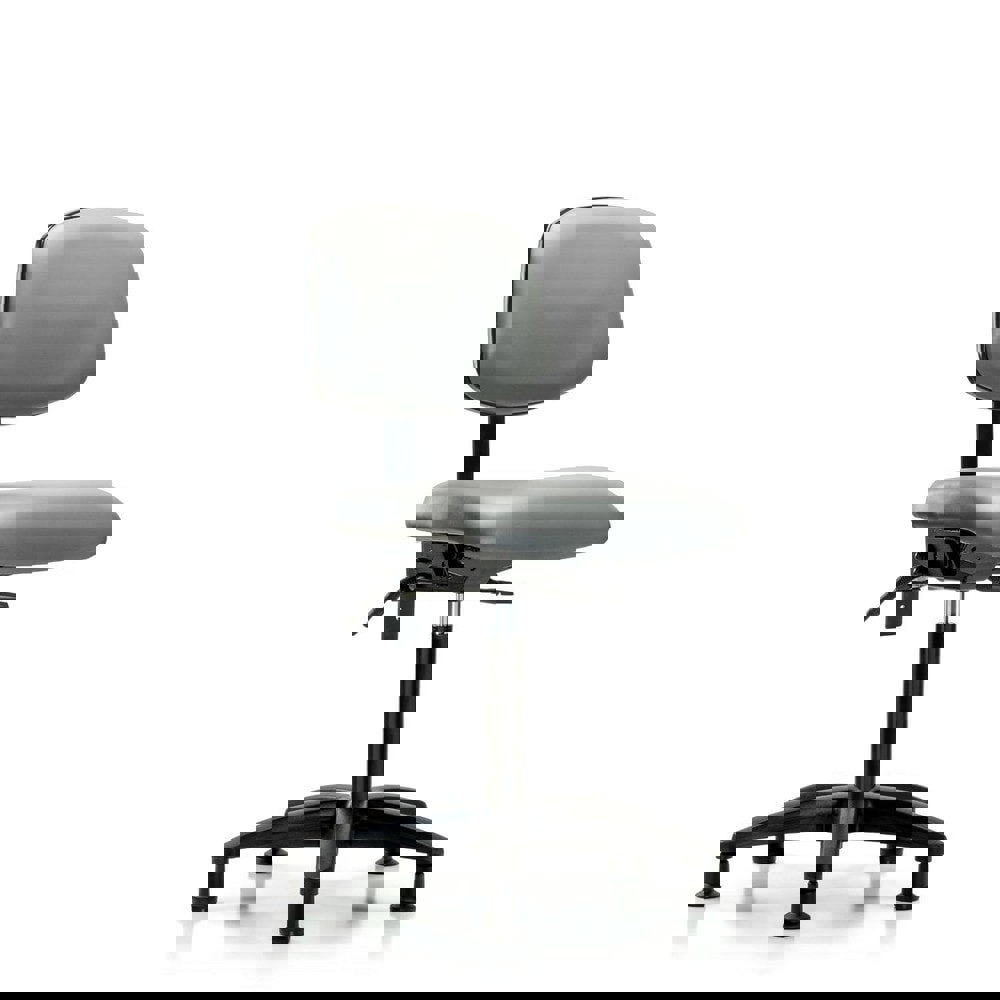 Task Chair: Vinyl, Sterling