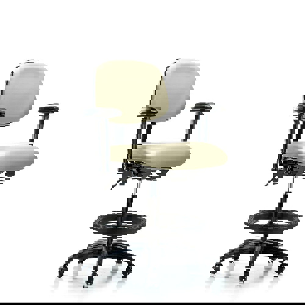 Task Chair: Vinyl, Adobe White