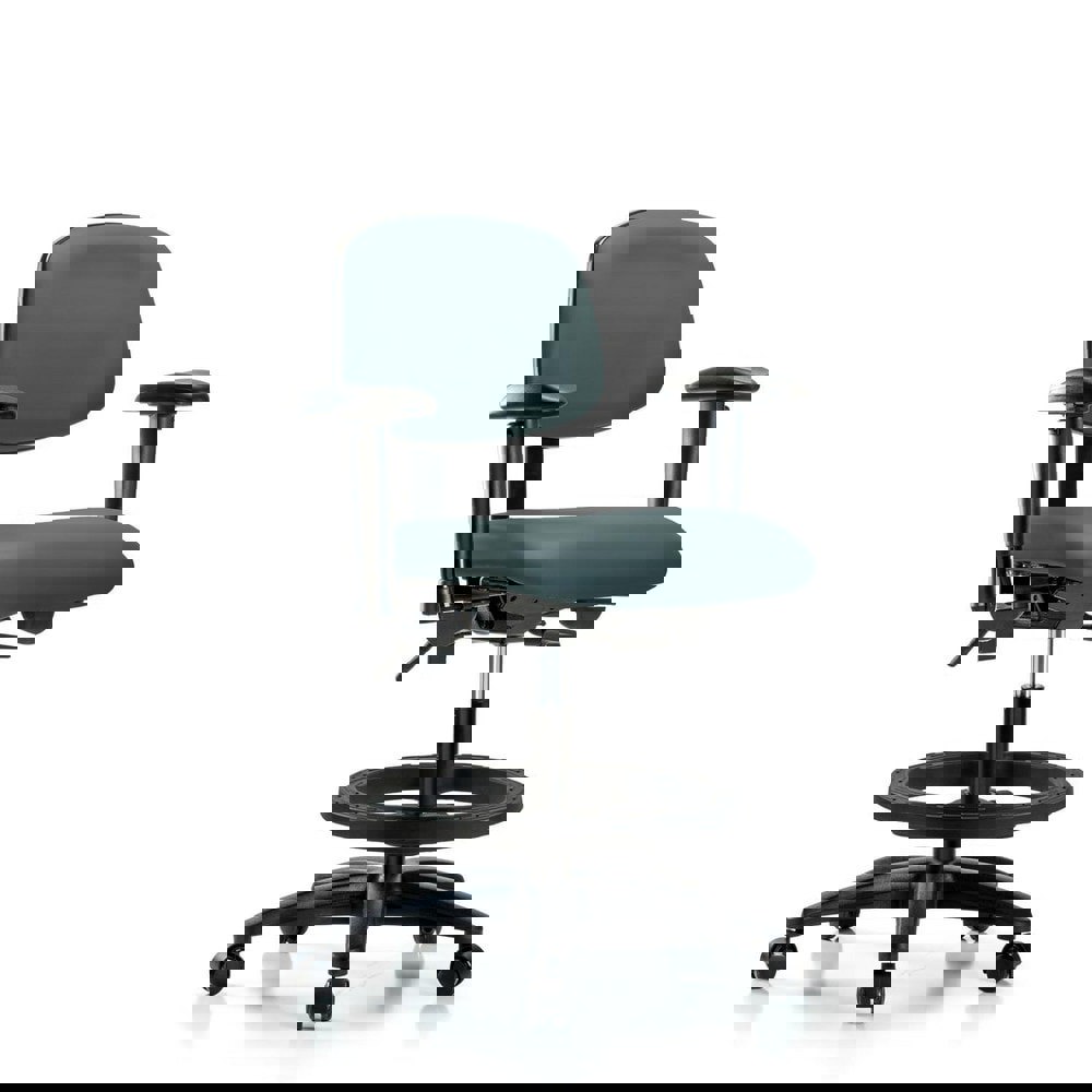 Task Chair: Vinyl, Colonial Blue