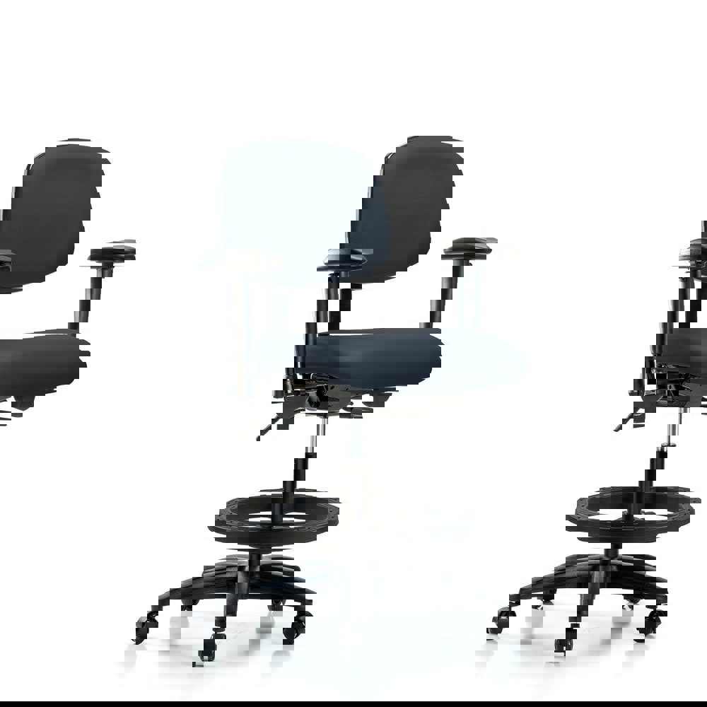 Task Chair: Vinyl, Imperial Blue