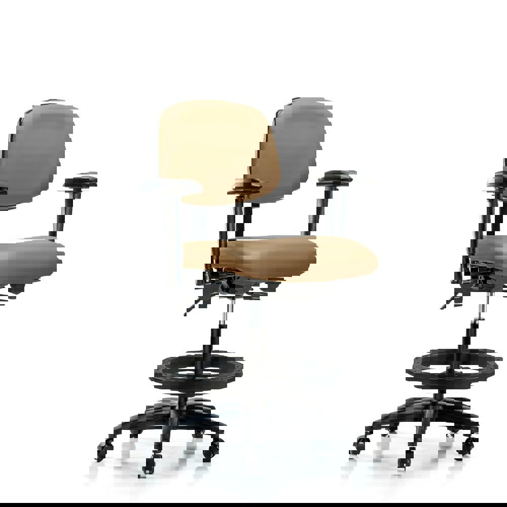 Task Chair: Vinyl, Taupe