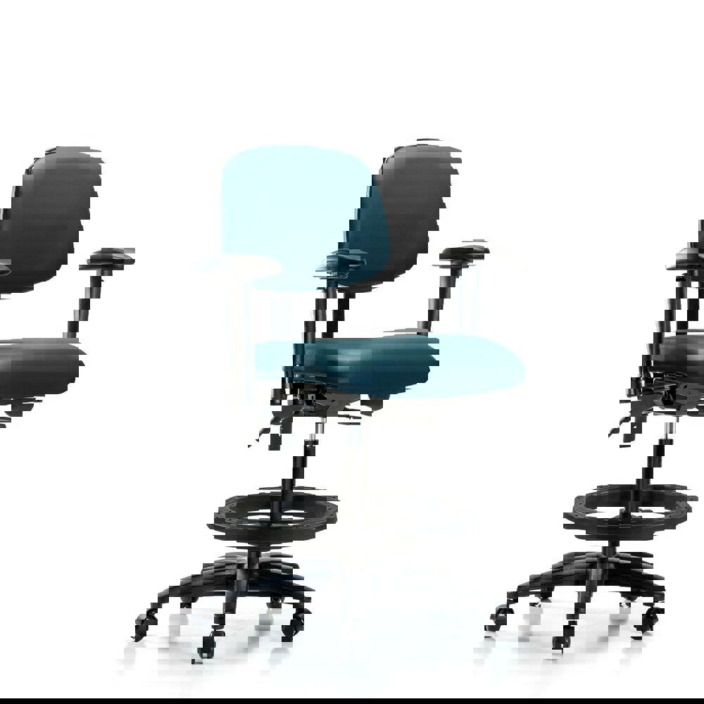 Task Chair: Vinyl, Marine Blue