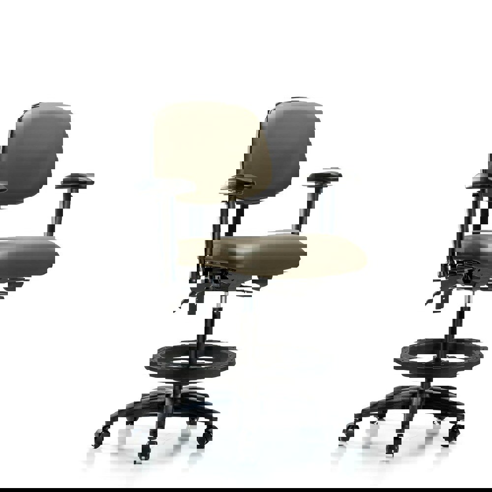 Task Chair: Vinyl, Taupe