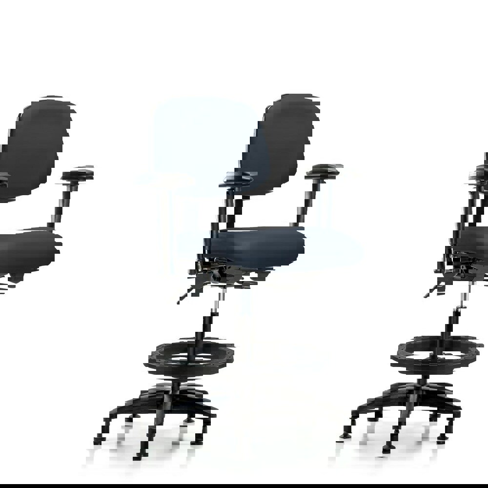 Task Chair: Vinyl, Imperial Blue