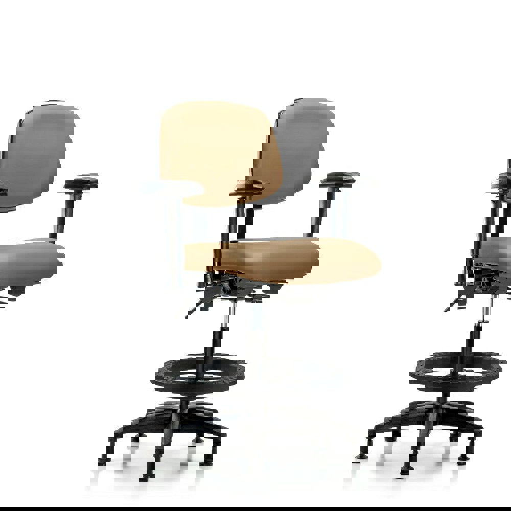 Task Chair: Vinyl, Taupe