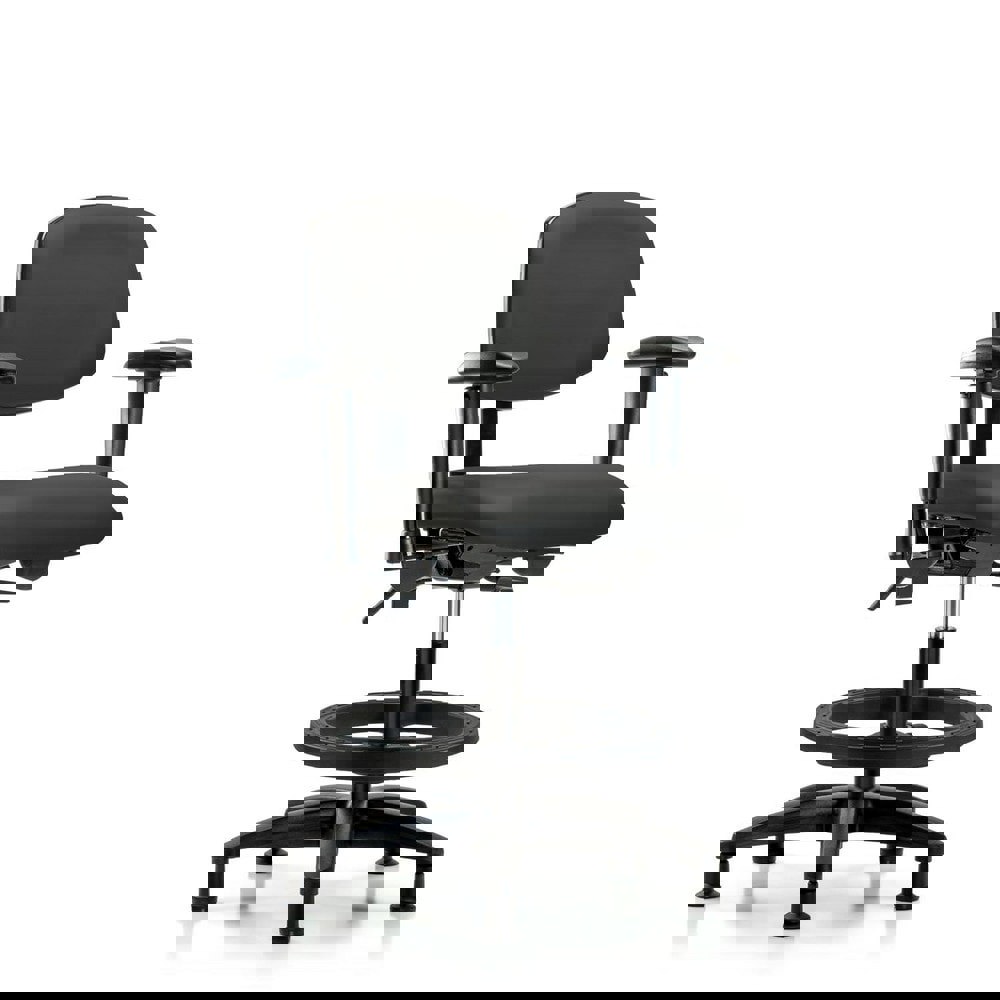 Task Chair: Vinyl, Charcoal