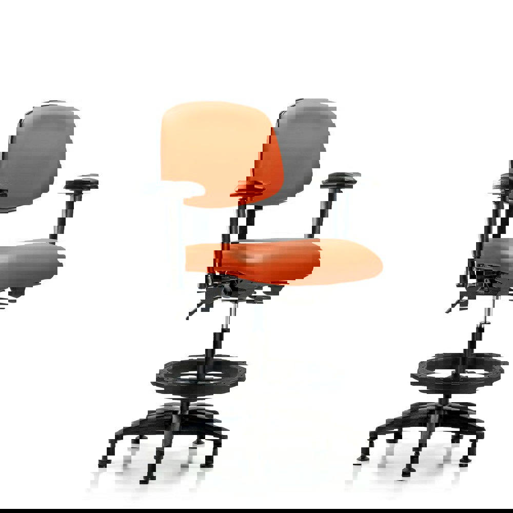 Task Chair: Vinyl, Orange Kist