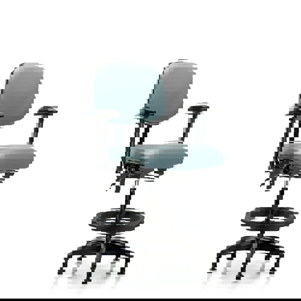 Task Chair: Vinyl, Storm