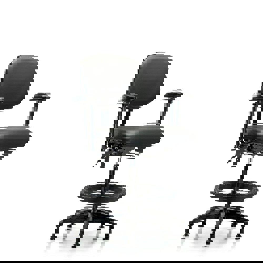 Task Chair: Vinyl, Carbon