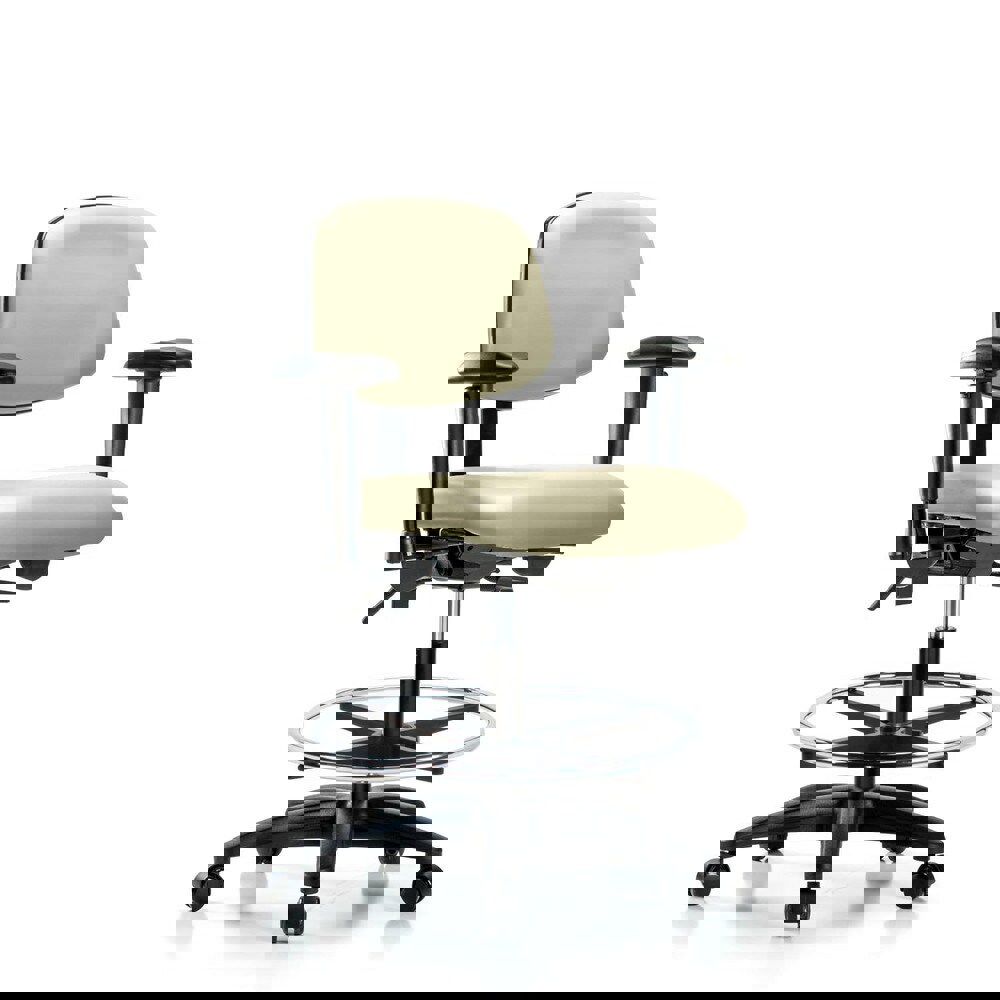 Task Chair: Vinyl, Adobe White