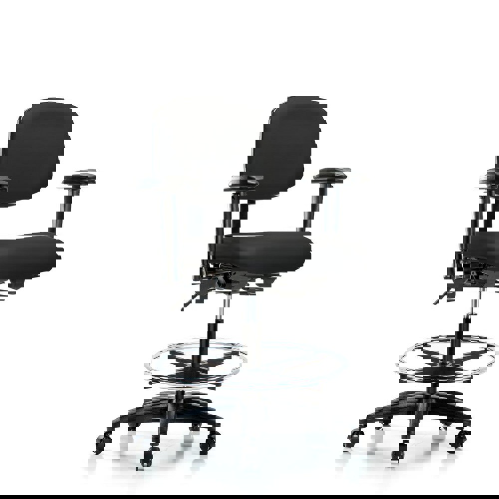 Task Chair: Vinyl, Black