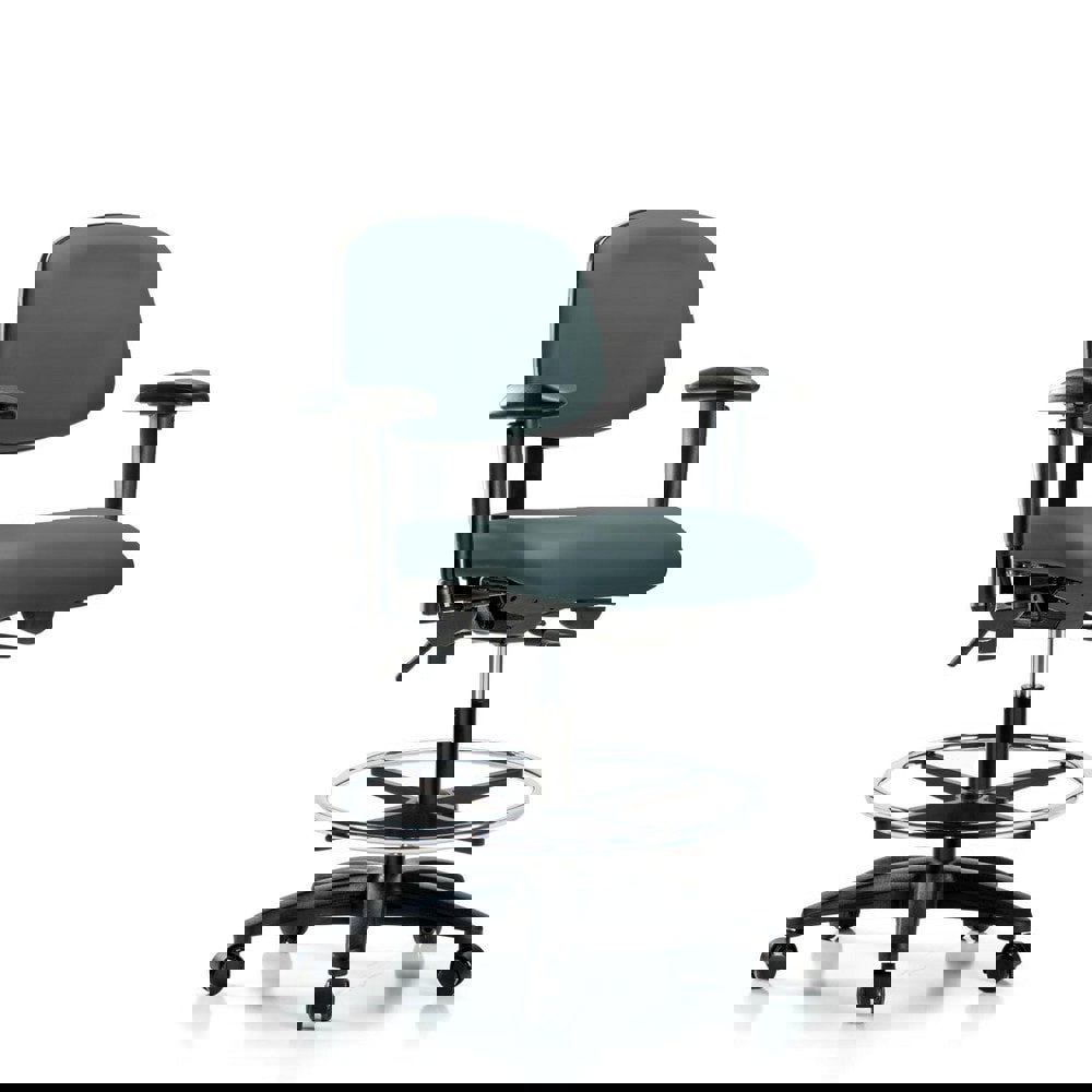 Task Chair: Vinyl, Colonial Blue